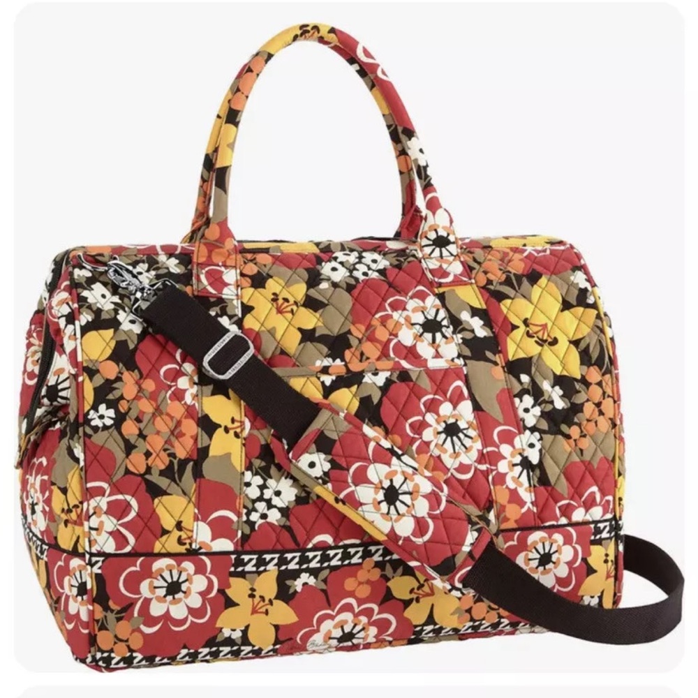 Vera Bradley Bittersweet Classic Frame Travel Duffle Carry-on Bag